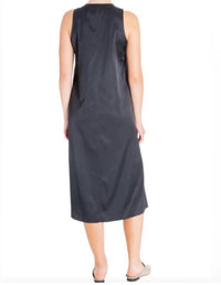 ELAINE KIM Tabitha V-neck Dress in ink - women's dress - alternate view