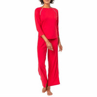 Lilla P Women's Sleeve Sleepwear Set in garnet - women's sleepwear