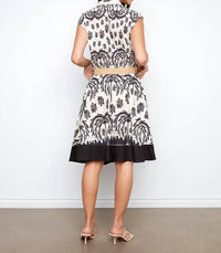 Charlie B - Women's Printed Linen Cotton Dress