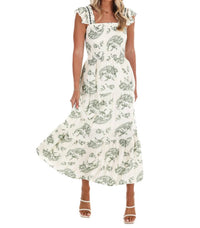 She + Sky - Come Along with Me Print Maxi Dress
