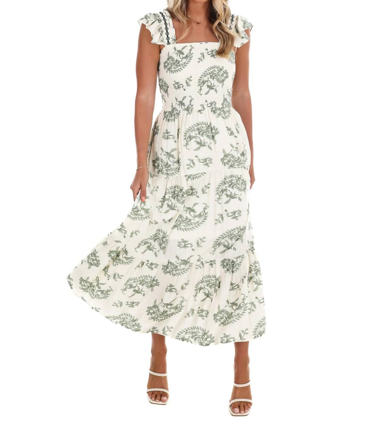 She + Sky - Come Along with Me Print Maxi Dress