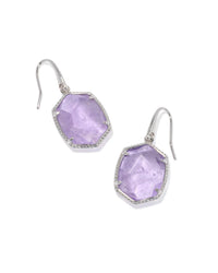 Kendra Scott - Women's Daphne Amethyst Frame Drop Earrings