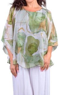 Gigi Moda - Coletta Abstract Silk Top