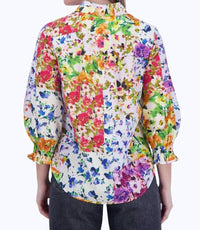 Foxcroft - Olivia 3/4 Sleeve Floral Top