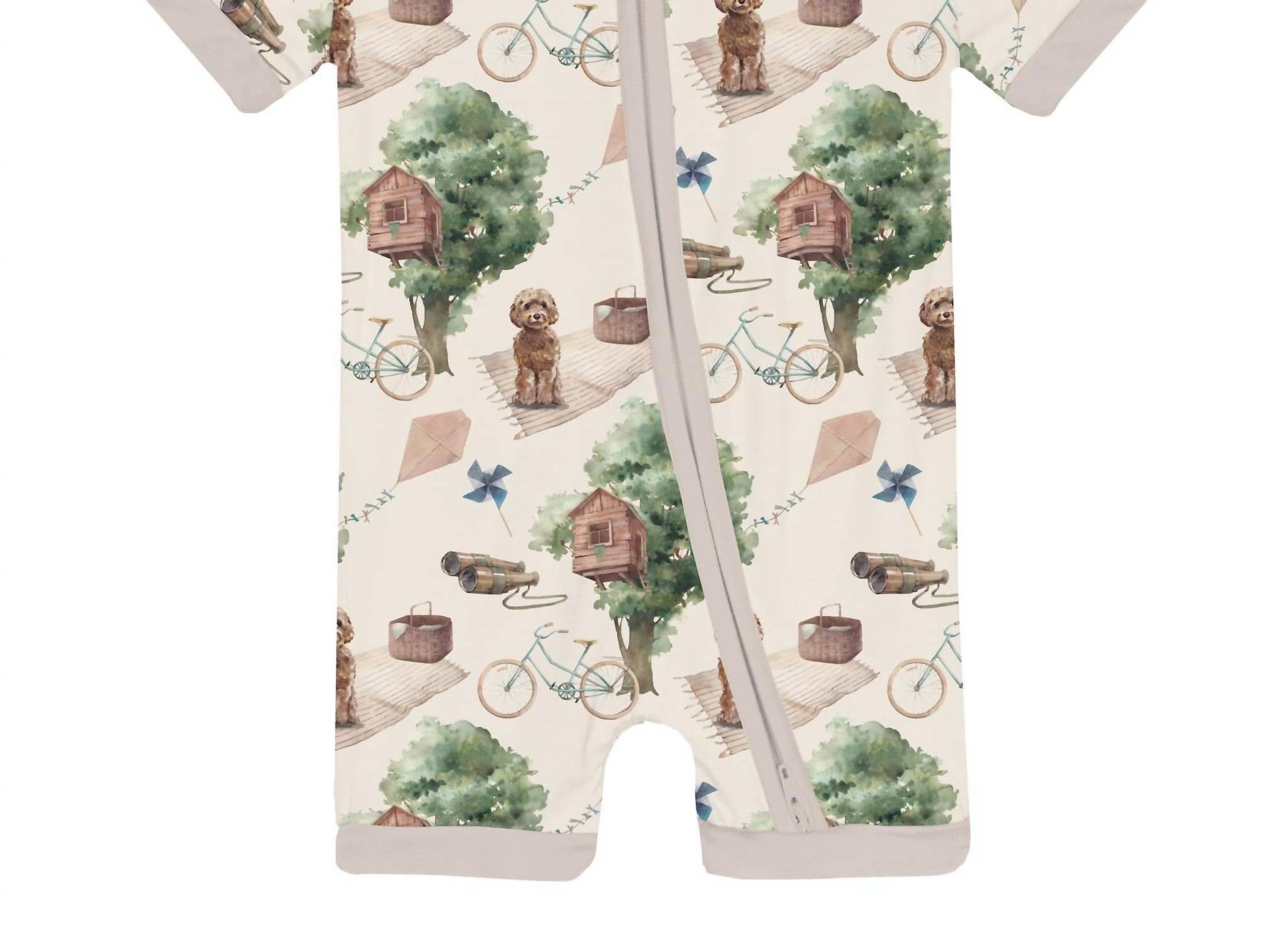 Kickee - Infant & Toddler Unisex Shorty Sleeper With Zipper