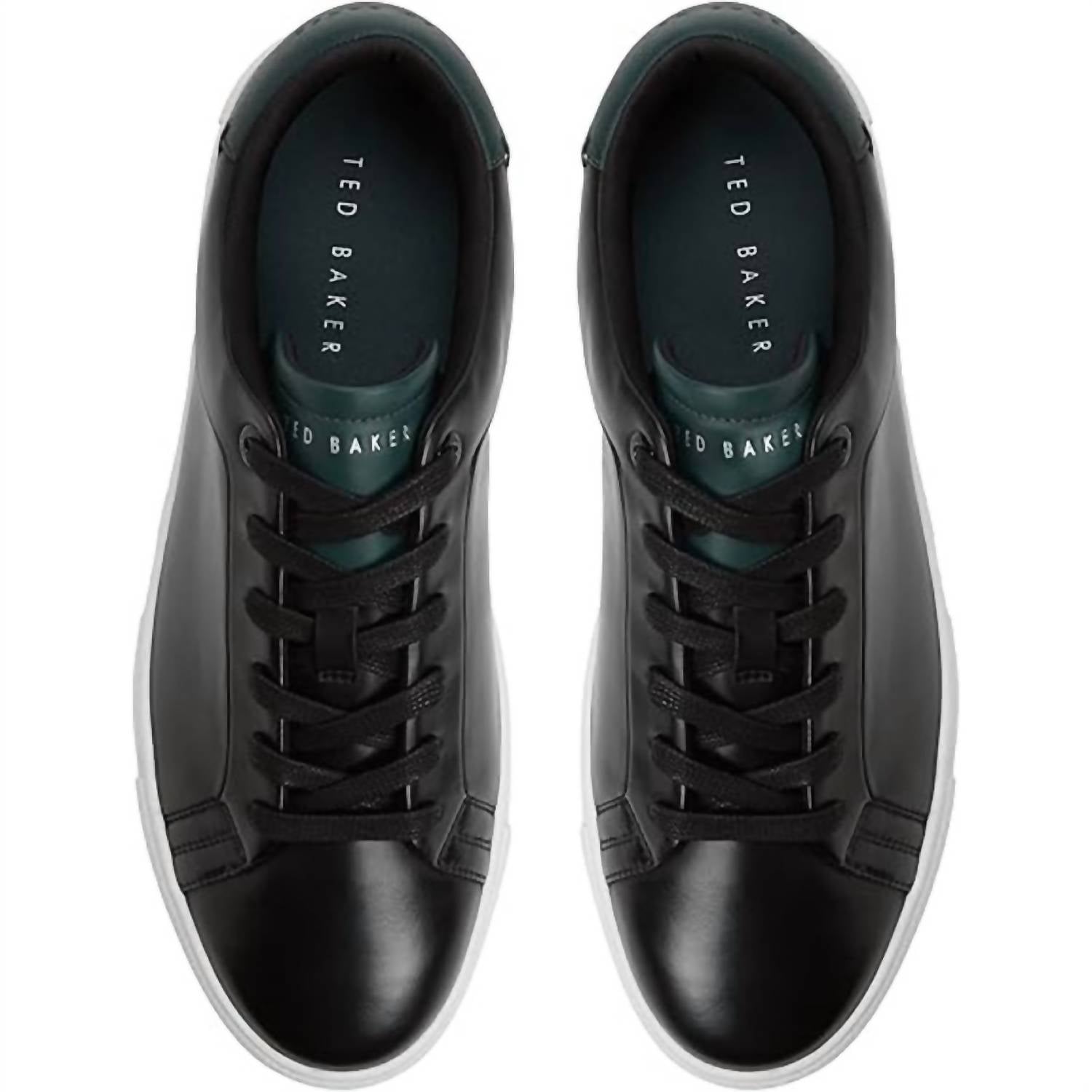 Ted Baker - Mens Leather Robberto Lace Up Sneaker Shoes