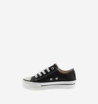 VICTORIA Women's Tribu Doble Faux Leather Sneakers in negro - women's sneaker - alternate view