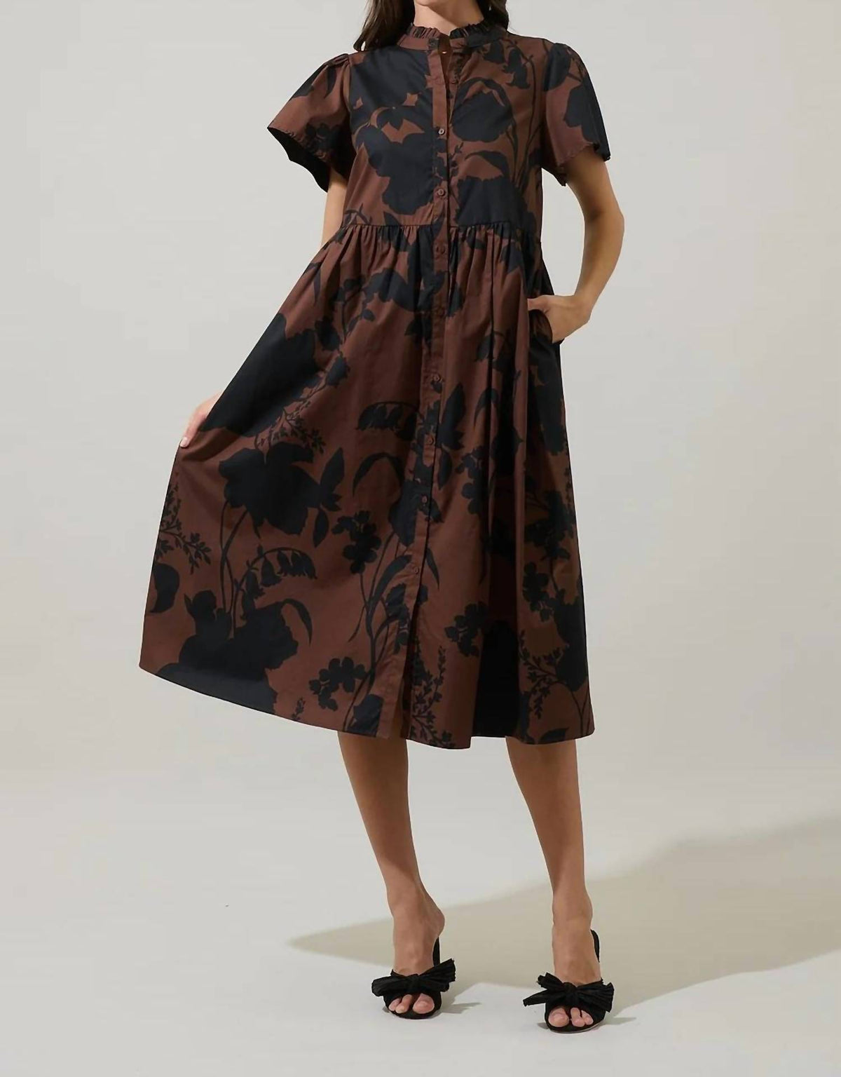Sugarlips - Somerton Floral Aurelia Babydoll Midi Dress