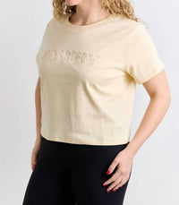 Baevely By Wellmade - Hallie Short Sleeve Top - Plus