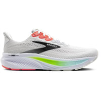 BROOKS Men's Ghost 17 Shoe in white pink clay gecko - men's shoe - detail view