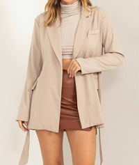 Hyfve - All-access Tie Belted Blazer
