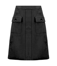 Joseph Ribkoff - Scuba Suede A-line Pull-on Mini Skirt