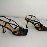 Vicenza - Women's Square-toe Heel Strap Sandals