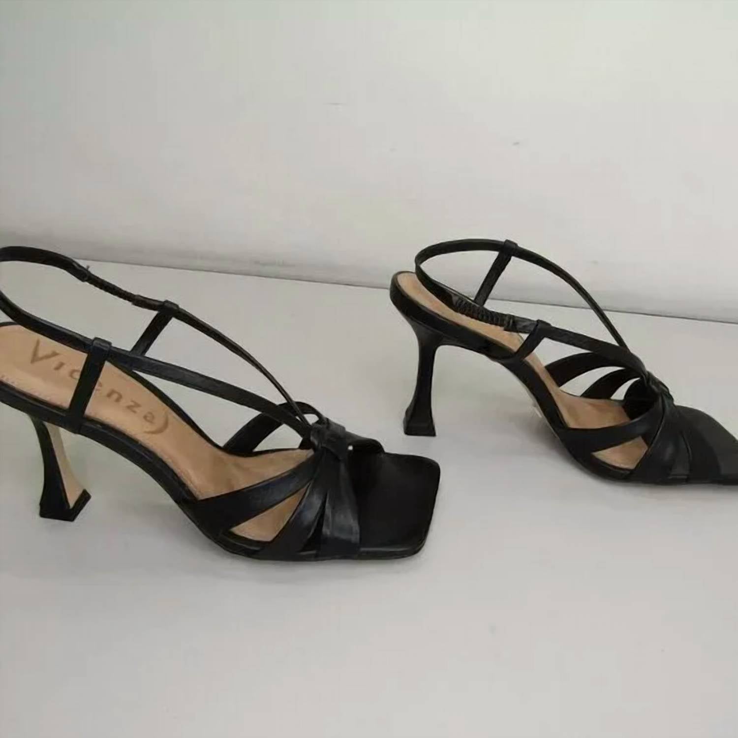 Vicenza - Women's Square-toe Heel Strap Sandals