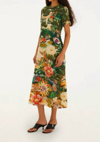 Farm Rio - Tropical Floral Midi Dress