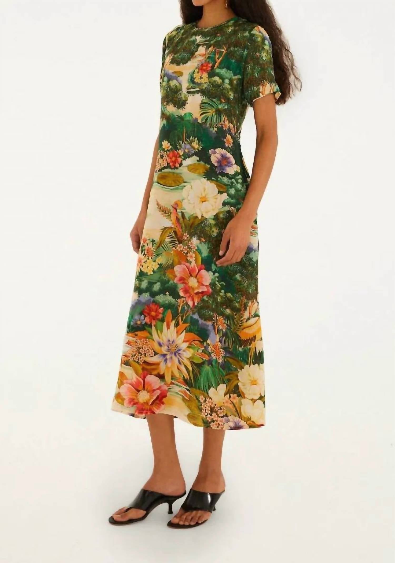 Farm Rio - Tropical Floral Midi Dress
