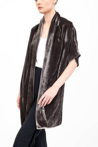 Elaine Kim - Amari Shrug with Silk Contrast