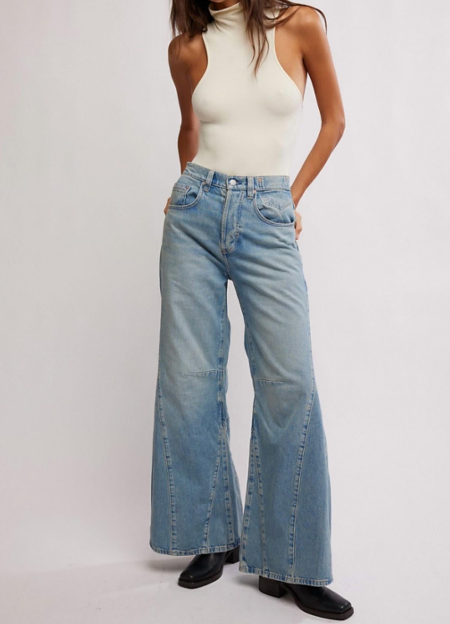 Free People - Eden High Slouchy Jeans
