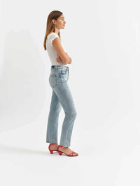 Daze - Smarty Pants High Rise Slim Straight Jeans