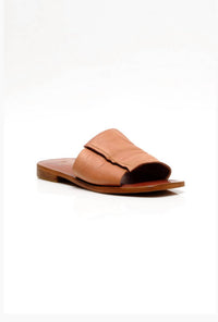 Free People Women's Verona Slide Sandal in tan - women's sandal - detail view