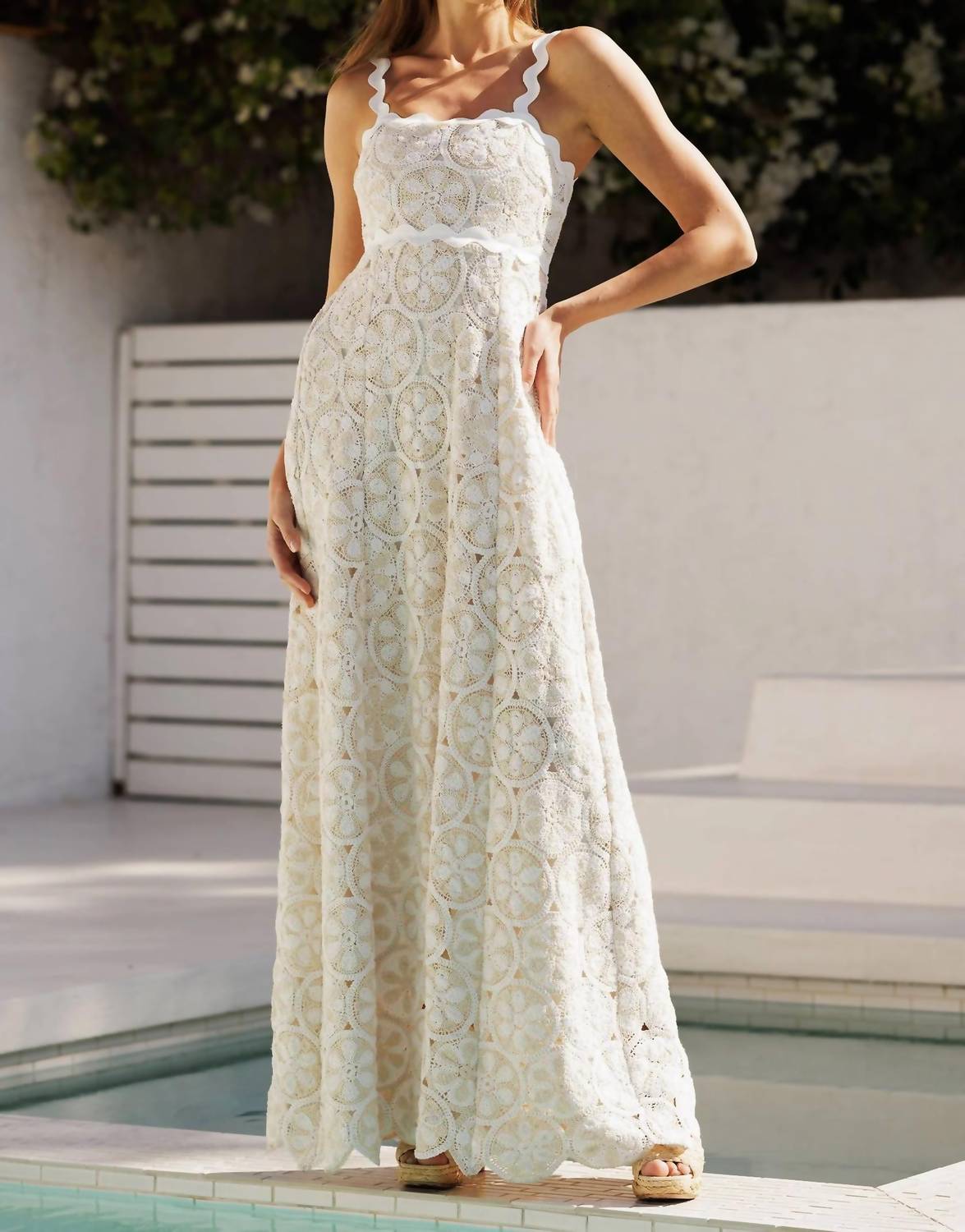 Eb Luxe - Dalton Maxi Crochet Dress