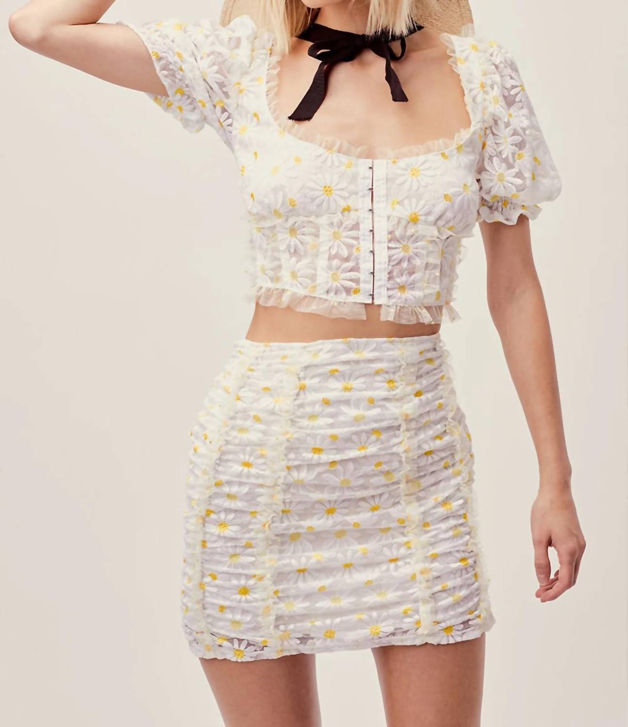 For Love & Lemons - Brulee Mini Skirt