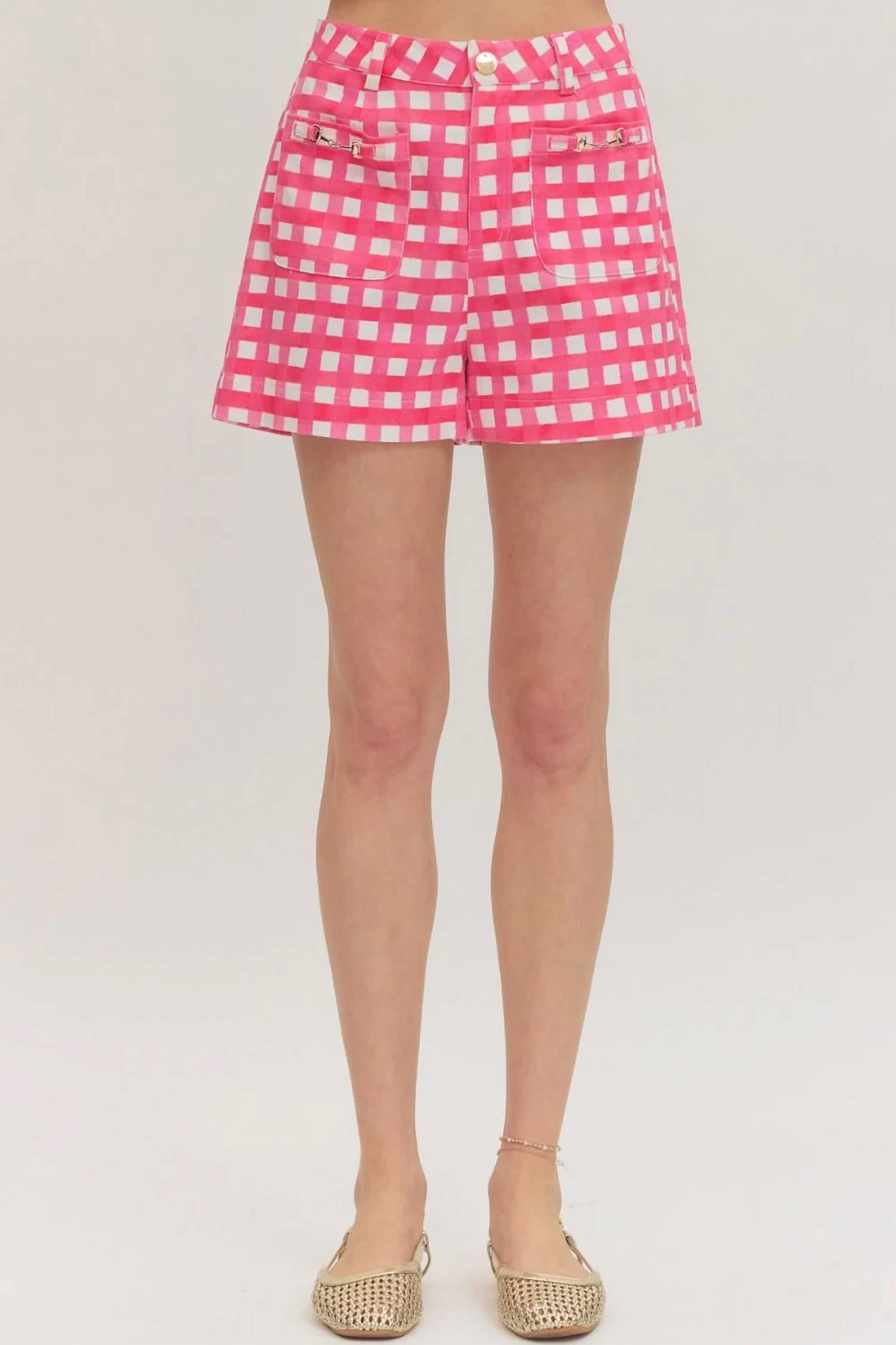 Entro - Horsebit Pocket Shorts
