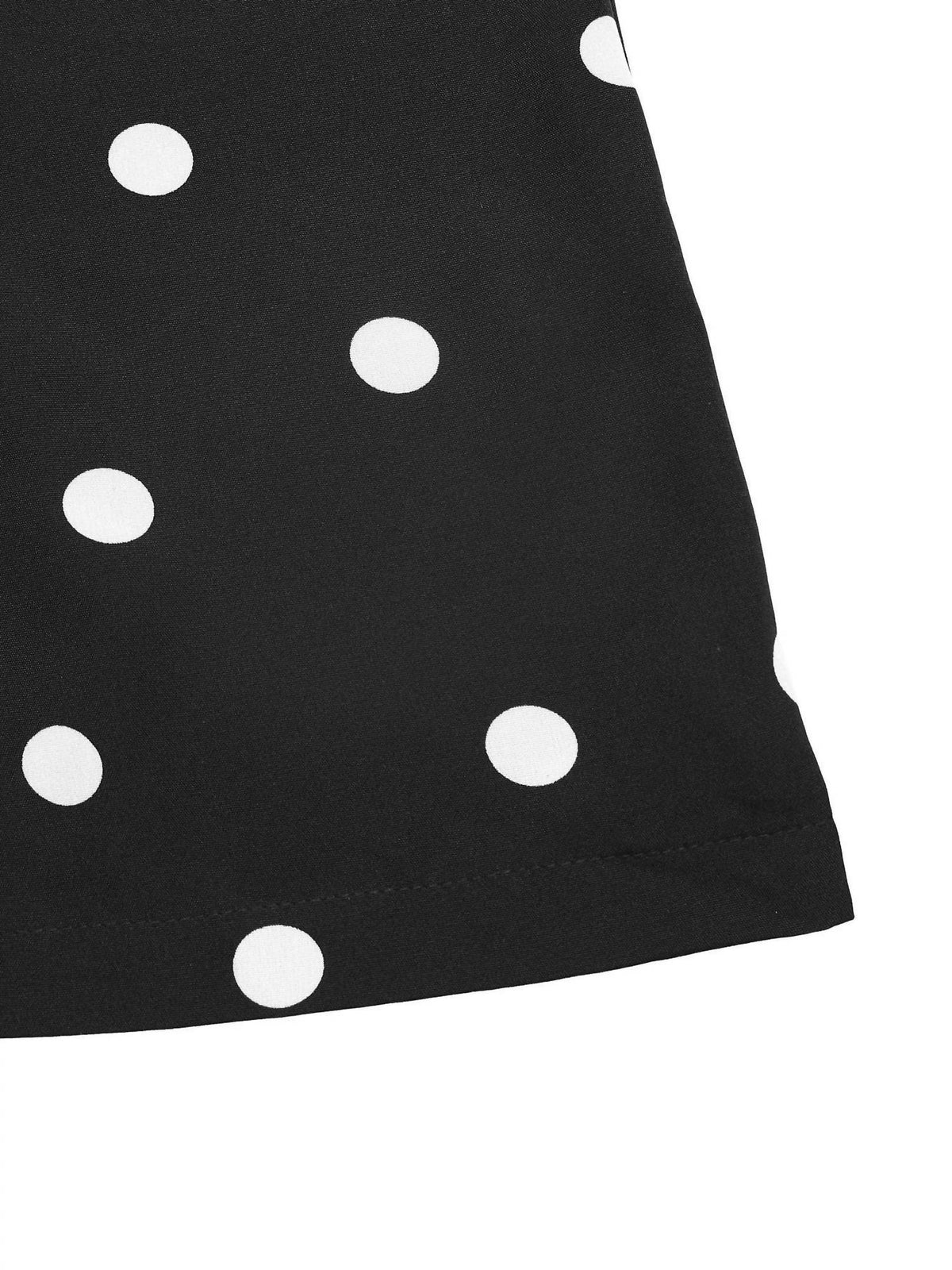Suhkasana - Polka Dot Strapless Wide Leg Jumpsuit