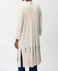 Joseph Ribkoff - Beaded Fringe Long Cardigan