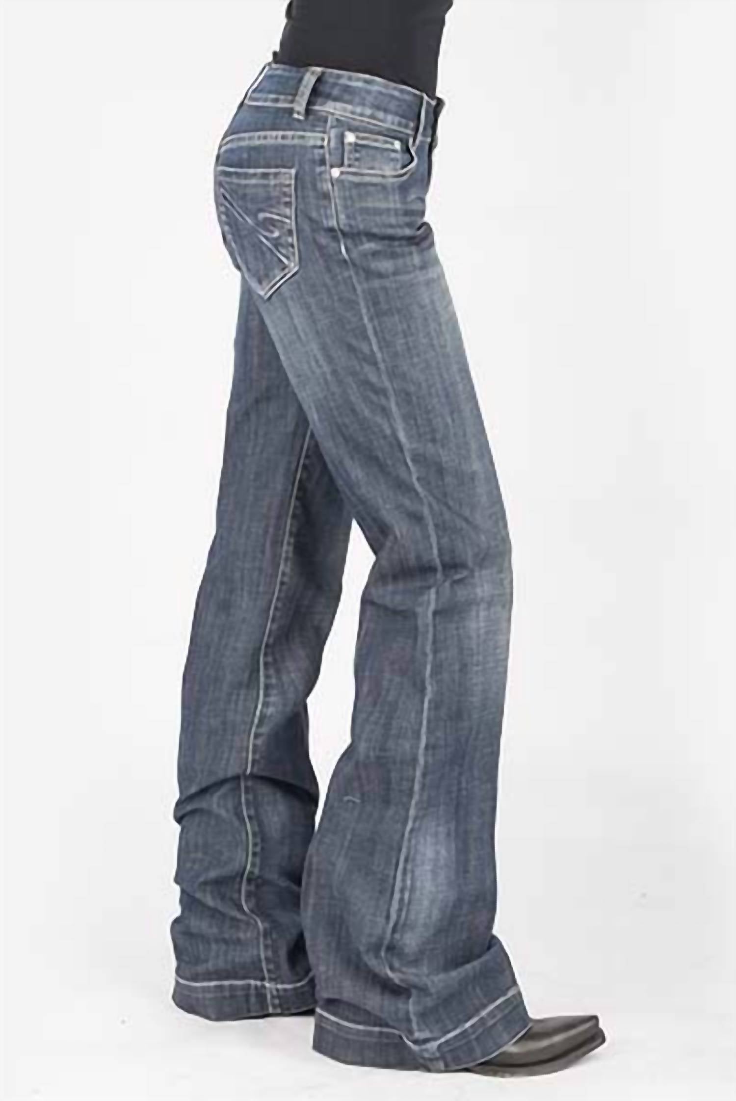 Stetson - Women's Embroidered Fit Trouser Style Jean