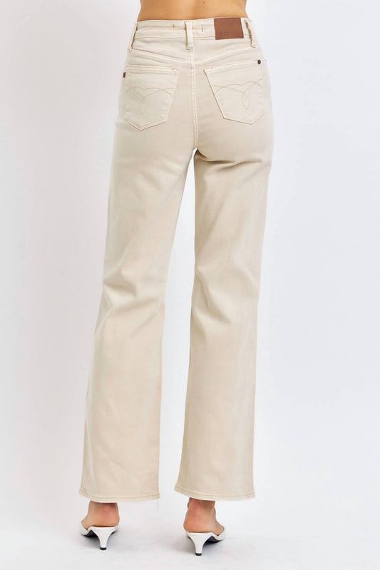 Judy Blue - High Waist Garment Dyed 90's Straight Denim Jeans