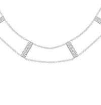 Diana M Jewels - 0.71 Cts Diamond Ladder Choker Necklace