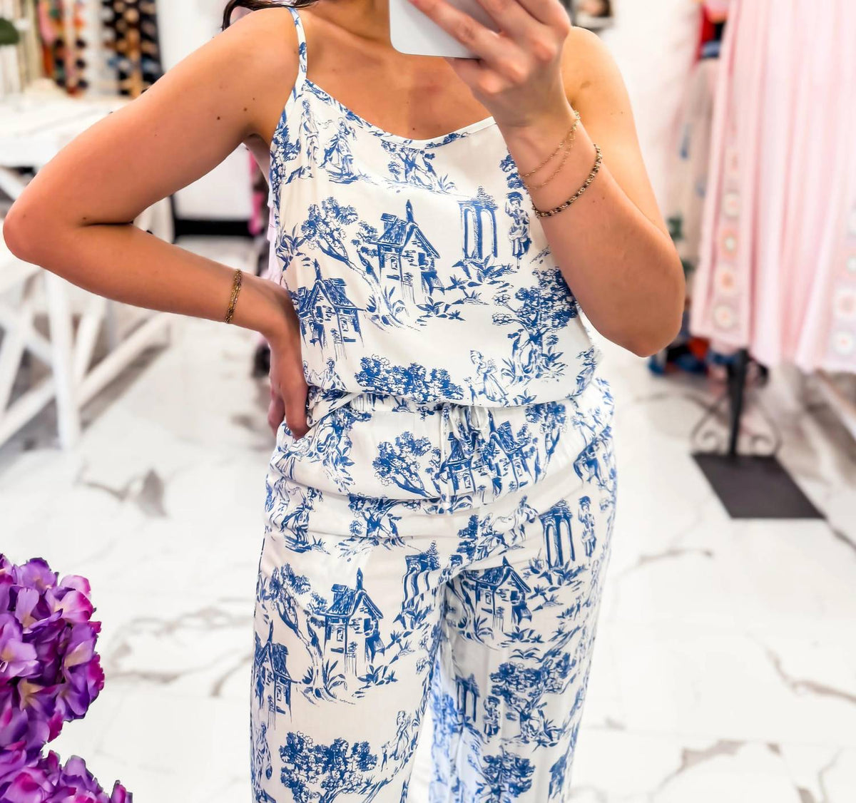Velvet Heart - French Countryside Printed Cami Top