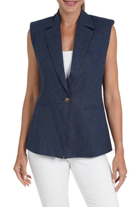 Love Token - Polly Linen Blend Vest
