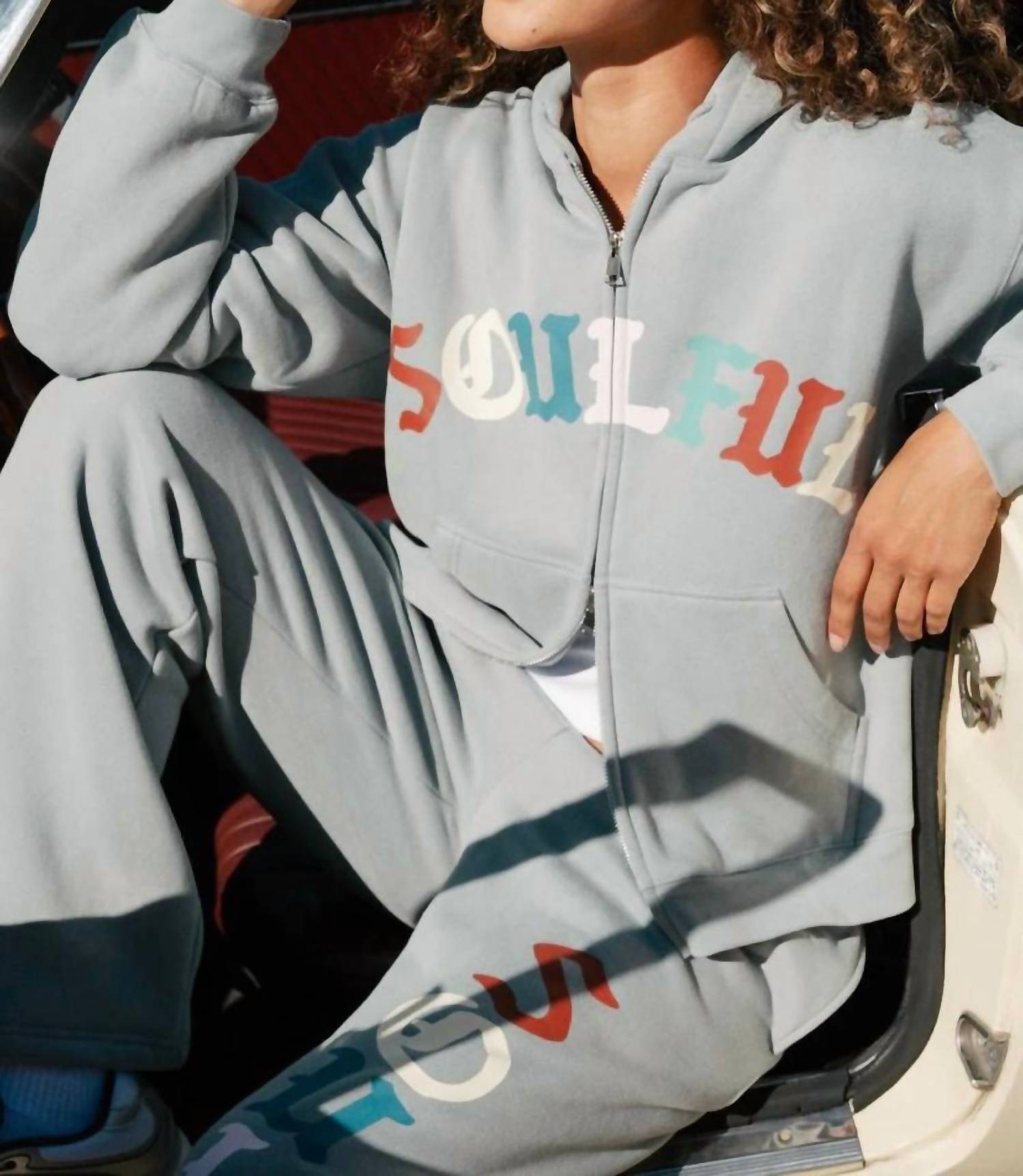 The Mayfair Group - Soulful Two-way Zip-up Hoodie