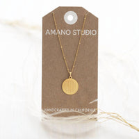 Amano Studio Women's Amour Medallion Necklace in gold - women's jewelry - alternate view