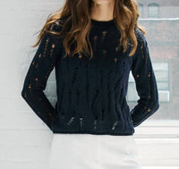 Autumn Cashmere - Distressed Long Sleeve Sweater