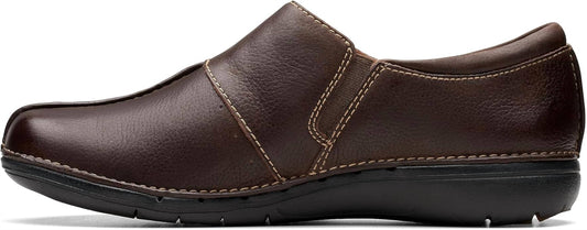 Clarks - Women's Unloop Ave Leather Slip-on Shoes