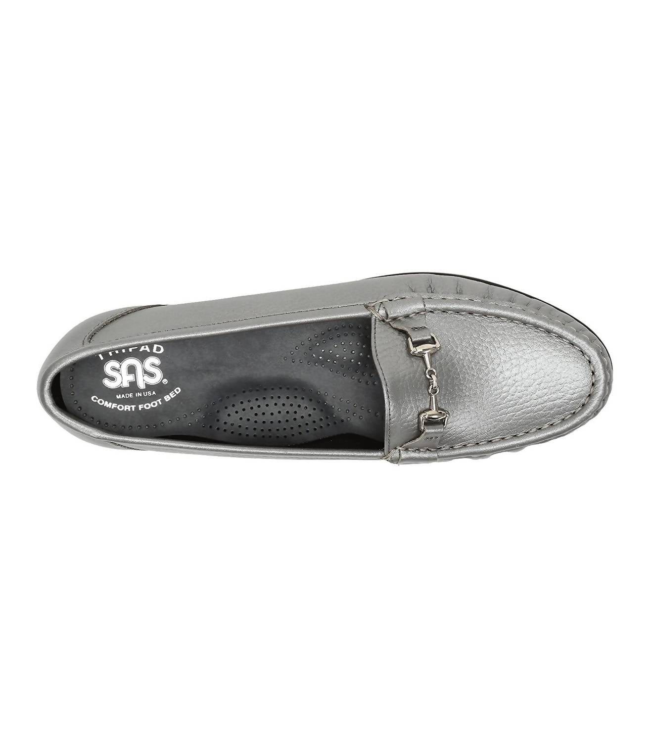 SAS Women's Metro-m Loafer in pewter - women's flats - view 6