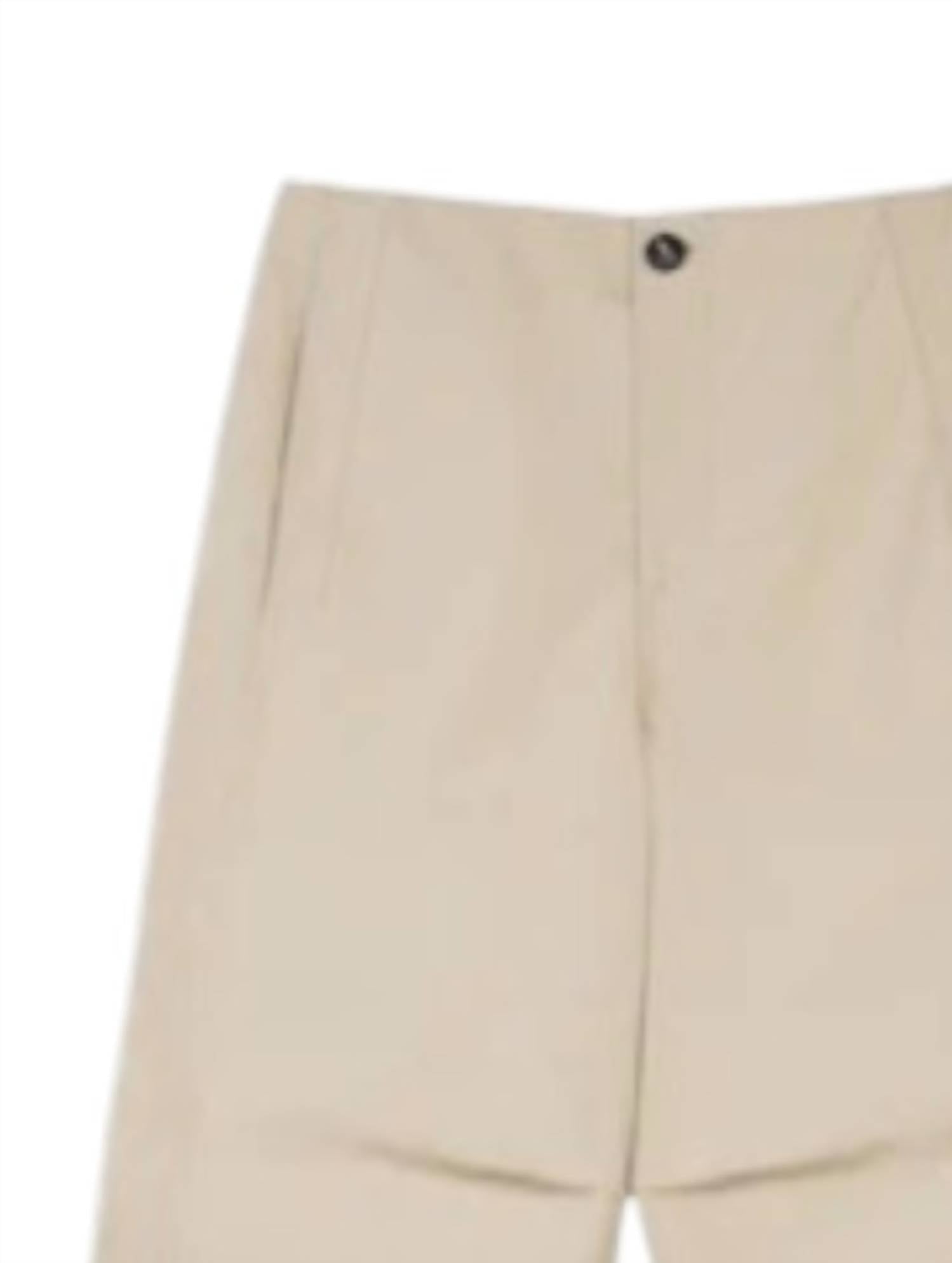 Tela Women's Mirko Trouser Pant in beige - women's pants - detail view