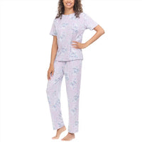 Flora Nikrooz - Printed Notch Collar Pajama Set