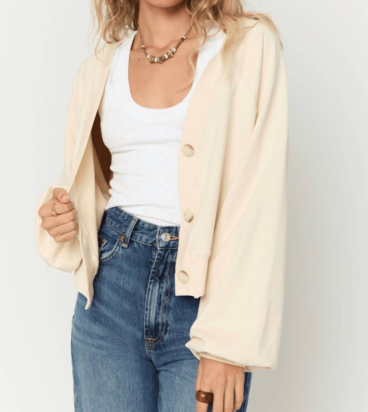 Project Social T - Francina Button Front Cardigan