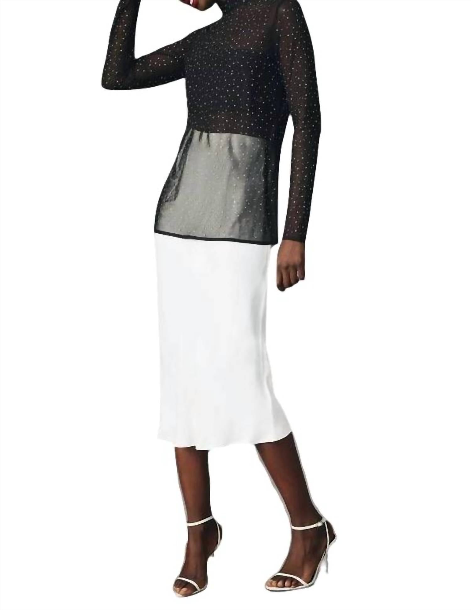Eva Franco - Starlight Long-Sleeve Sheer Tunic