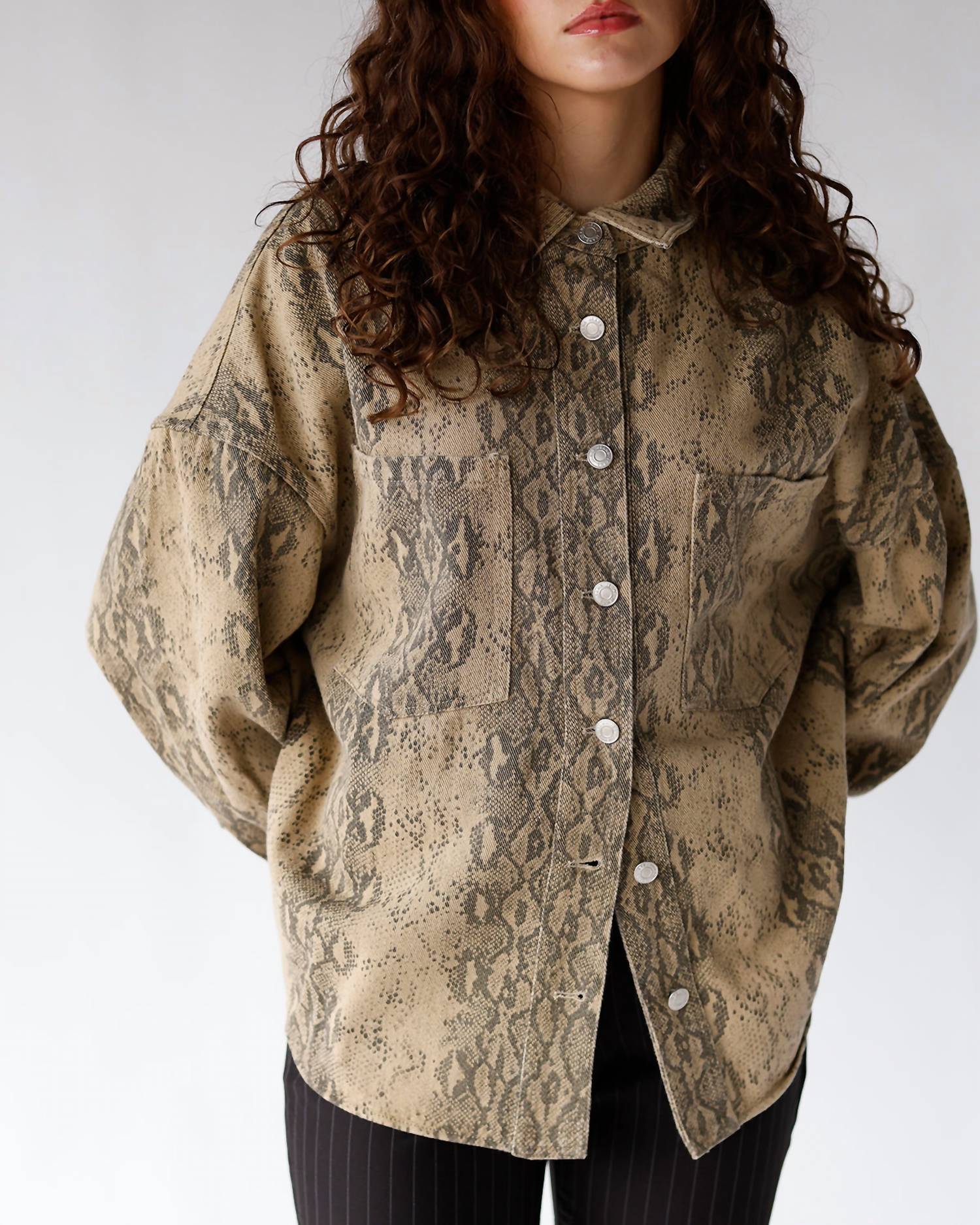 In The Beginning - Viper Button Down Top