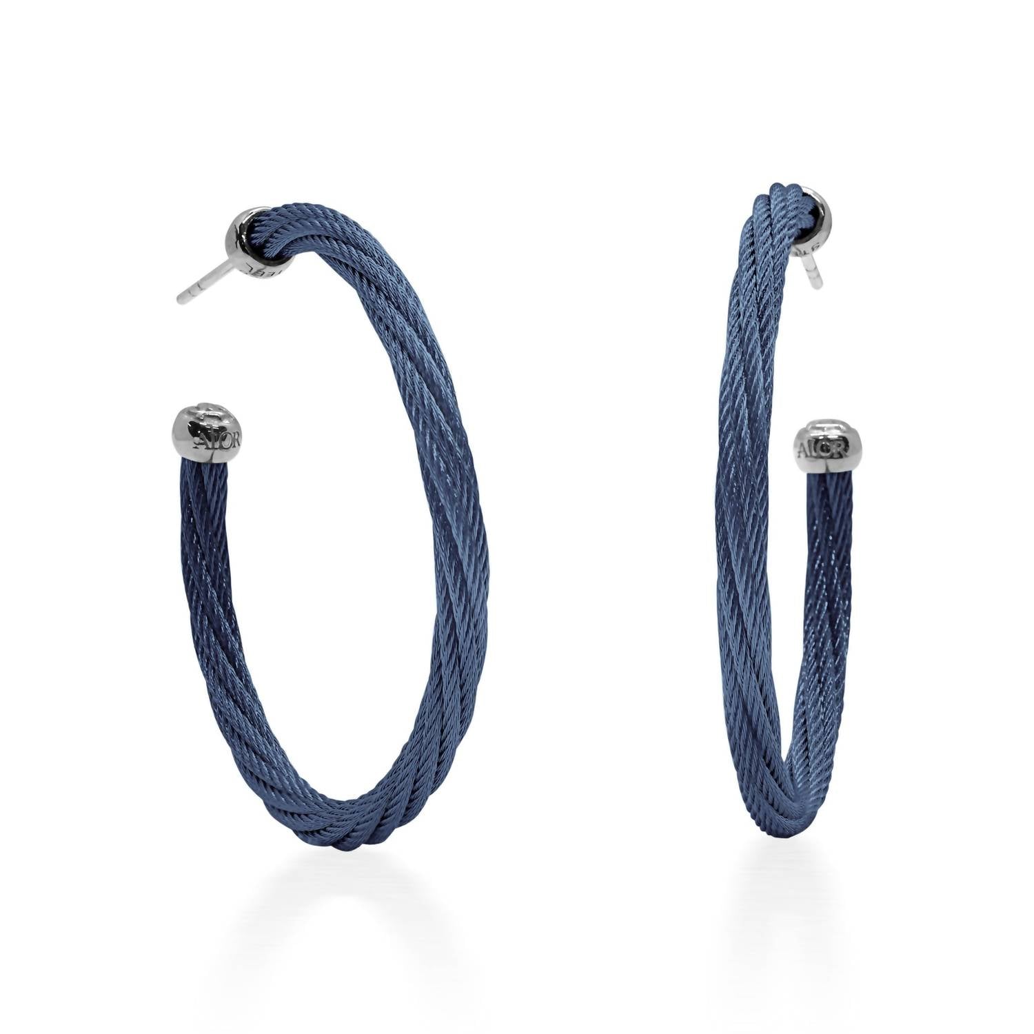 Alor - Women's Twisted 1.5" Hoop Earrings