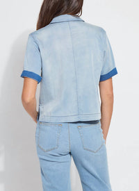 Lysse - Bianca St Chambray Short Sleeve Top