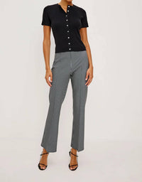 Rails Auray High-Waisted Pant in black gingham - women's pants