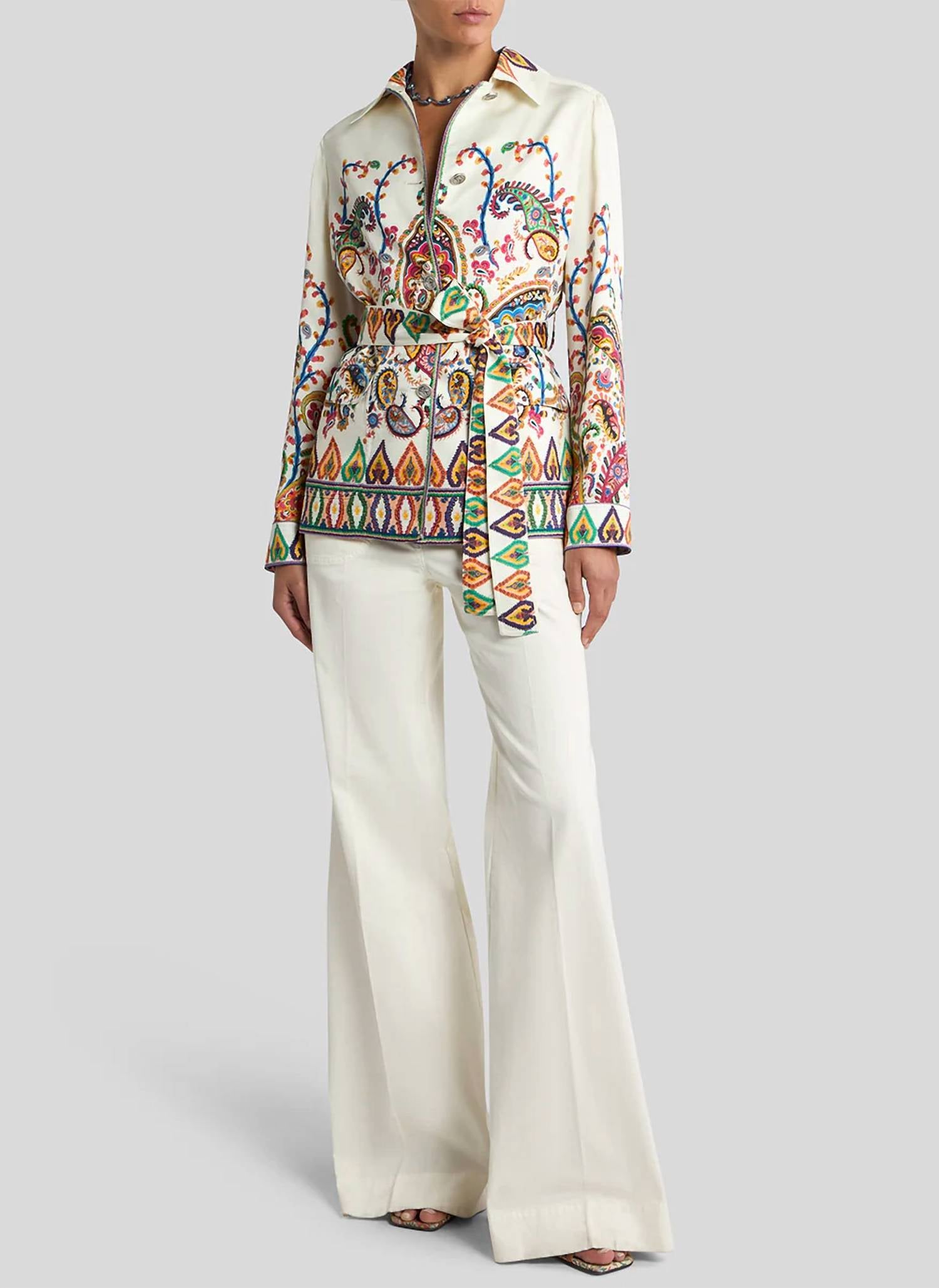 Etro - Paisley Silk Safari Jacket with Tie