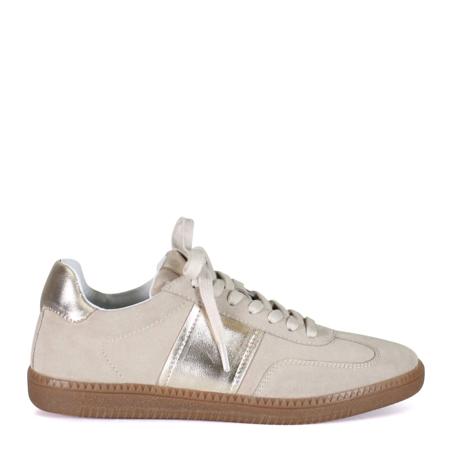 DIBA True Women's This Tie Lace-up Suede Sneakers in shell platino - women's sneaker