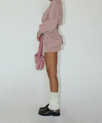 Bailey Rose - Mini Skirt And Sweatshirt Set